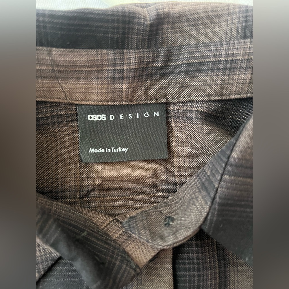 ASOS DESIGN oversized shirt with wide sleeves in plaid - Picture 2 of 9